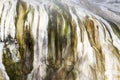 Limestone hot springs rock formations of Mammoth Hot Springs, Ye Royalty Free Stock Photo