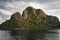 Limestone Islands and Lagoon in Raja Ampat Royalty Free Stock Photo