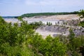 LIMESTONE MINING Cement Royalty Free Stock Photo