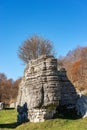 Limestone Monoliths - Karst Erosion Formations Lessinia Italy Royalty Free Stock Photo