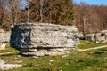 Limestone Monoliths - Karst Erosion Formations Lessinia Italy Royalty Free Stock Photo