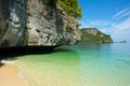 Limestone mountain above the sea