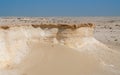 Limestone mountain formation in Zekreet desert, Qatar. Qatar landscape Royalty Free Stock Photo