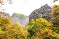 Limestone mountain at Thakhek, Khammouane Province, Royalty Free Stock Photo