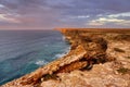 Nullarbor-Plains South-Australia, cliffs breaking Royalty Free Stock Photo