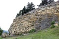 Limestone outcrop Takiroa Rock Art site Duntroon Royalty Free Stock Photo