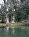 Limestone outcrops at Creswell Crags, UK