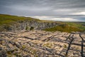 Limestone Pavement above Malham Cove Royalty Free Stock Photo