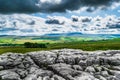 Limestone pavement. Yorkshire Dales National Park Royalty Free Stock Photo