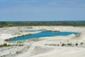Limestone quarry in Faxe, Denmark Royalty Free Stock Photo