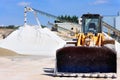 Limestone quarry with modern crushing Royalty Free Stock Photo
