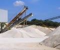 Limestone quarry with modern crushing Royalty Free Stock Photo