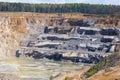 limestone quarry in Poland Royalty Free Stock Photo