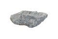 Raw specimen of limestone rock isolated on white background. Royalty Free Stock Photo