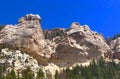 Limestone rock formation with pine tress. Southern Utah Royalty Free Stock Photo