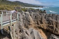 Limestone rock formation at Punakaiki Royalty Free Stock Photo