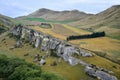 The limestone rock formation at the Weka pass, New Zealand, South Island Royalty Free Stock Photo