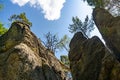 Limestone rock in Kokorinsko, Czech Republic Royalty Free Stock Photo