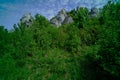 Limestone rocks, near a village Rzedkowice, Polish Jura, Poland