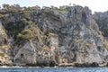 Limestone rocks, vegetation and the coast of the island of San Domino