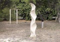 Limestone sculpture on the grounds outside the studio of the world-renowned limestone artist, Renzo Buttazzo