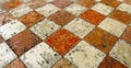 Limestone square tiles