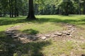 Limestone Stone Circle replica at Fort Ancient