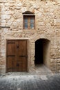Limestone wall in ancient city Saida, Lebanon Royalty Free Stock Photo