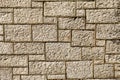 Limestone wall background. Royalty Free Stock Photo