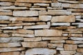 Limestone wall - suhozid Royalty Free Stock Photo