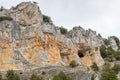 Limestone walls with cave