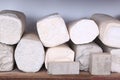 limestone work pieces for sculpturing closeup photo