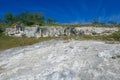 Limestones at Songwe Hot Springs against a Mountain background in Mbeya, Tanzania