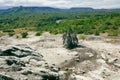 Limestones at Songwe Hot Springs against a Mountain background in Mbeya, Tanzania