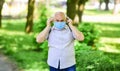 Limit risk infection spreading. Senior man face mask. Older people highest risk covid-19. Easing of lockdown