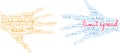 Limit Spread Word Cloud Royalty Free Stock Photo