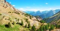 Izoart Pass road in the Oisans massif, Alps, France. Royalty Free Stock Photo