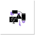 Limitations glyph icon Royalty Free Stock Photo