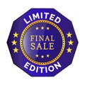 Limited edition badge Royalty Free Stock Photo