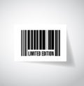 Limited edition bar code illustration design Royalty Free Stock Photo