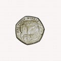 Mrs Tiggy-Winkle head 50p piece