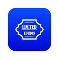 Limited edition icon digital blue Royalty Free Stock Photo