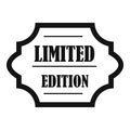 Limited edition icon, simple style Royalty Free Stock Photo