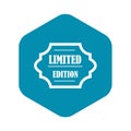 Limited edition icon, simple style Royalty Free Stock Photo