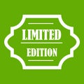 Limited edition icon green Royalty Free Stock Photo