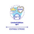 Limited edition NFT concept icon