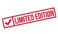 Limited Edition rubber stamp Royalty Free Stock Photo