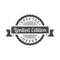 Limited edition and special offer label Royalty Free Stock Photo