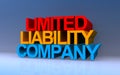 limited liability company on blue