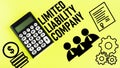 Limited Liability Company LLC is shown using the text Royalty Free Stock Photo